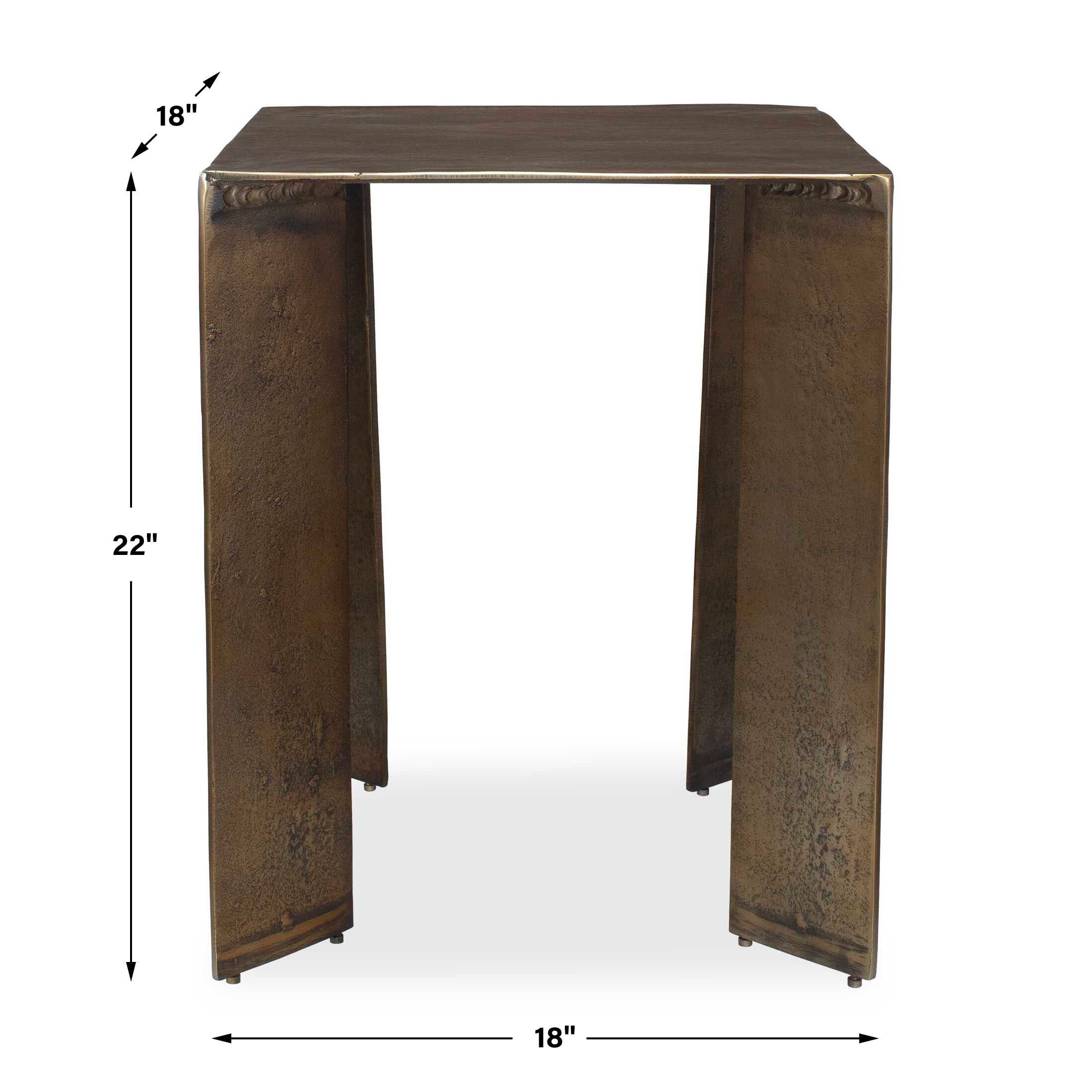Reade Brass Outdoor Accent Table