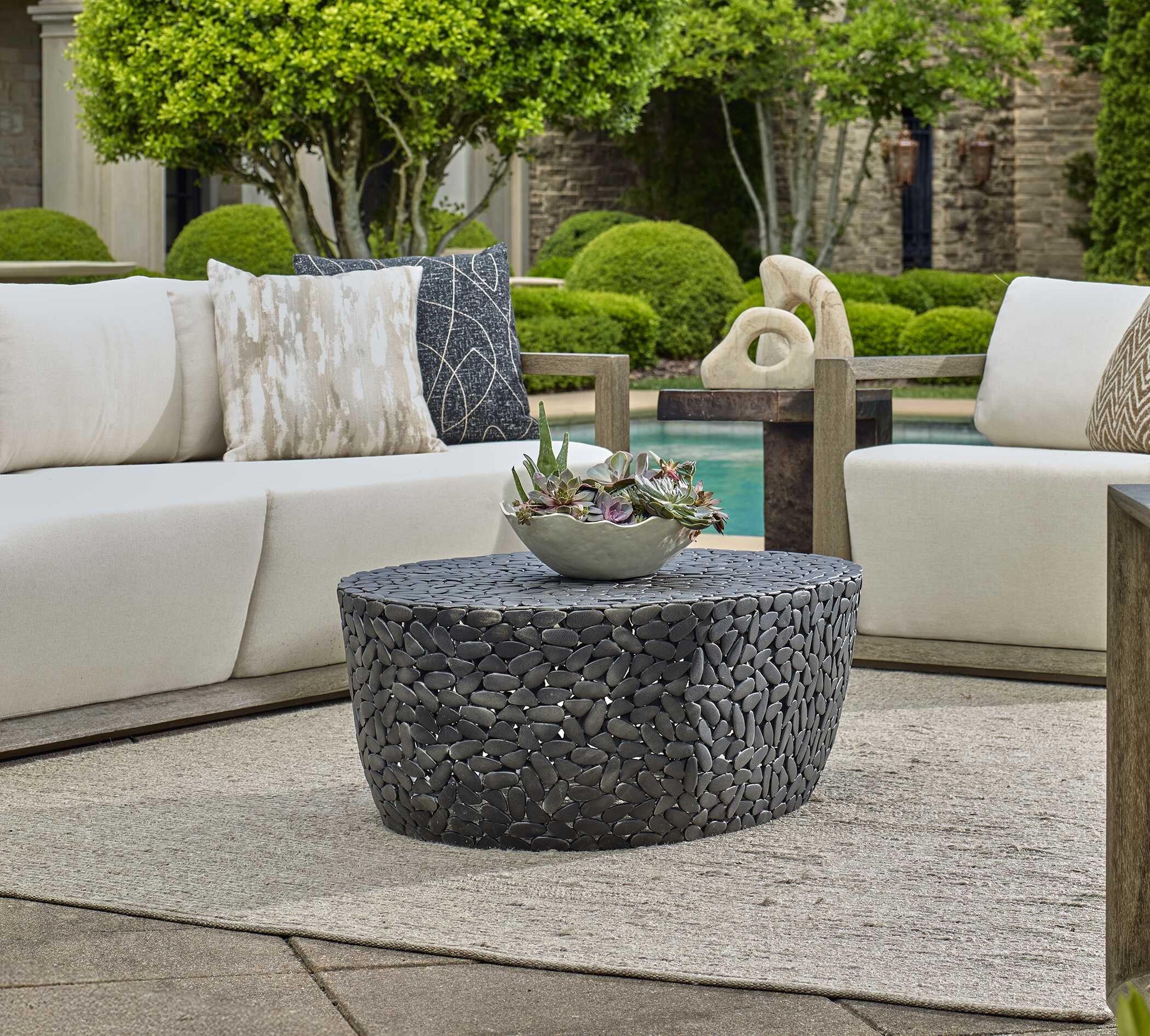 Rivington Outdoor Pebble Coffee Table