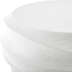 Winded Outdoor White Coffee Table