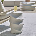 Winded Outdoor White Accent Table