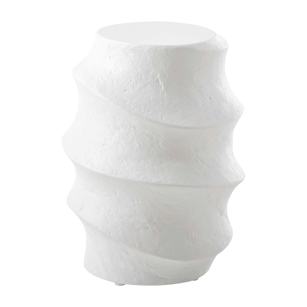 Winded Outdoor White Accent Table