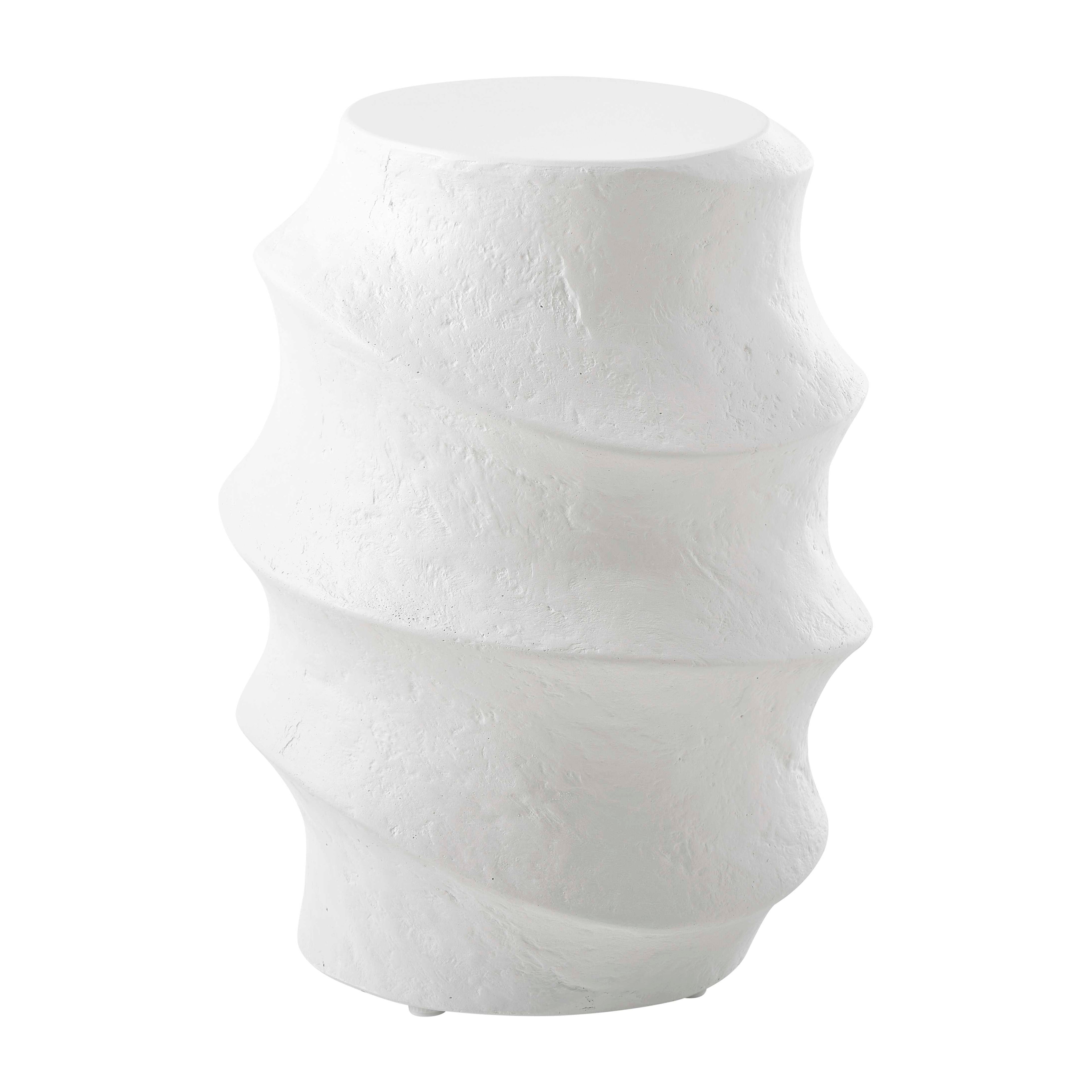 Winded Outdoor White Accent Table