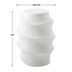 Winded Outdoor White Accent Table