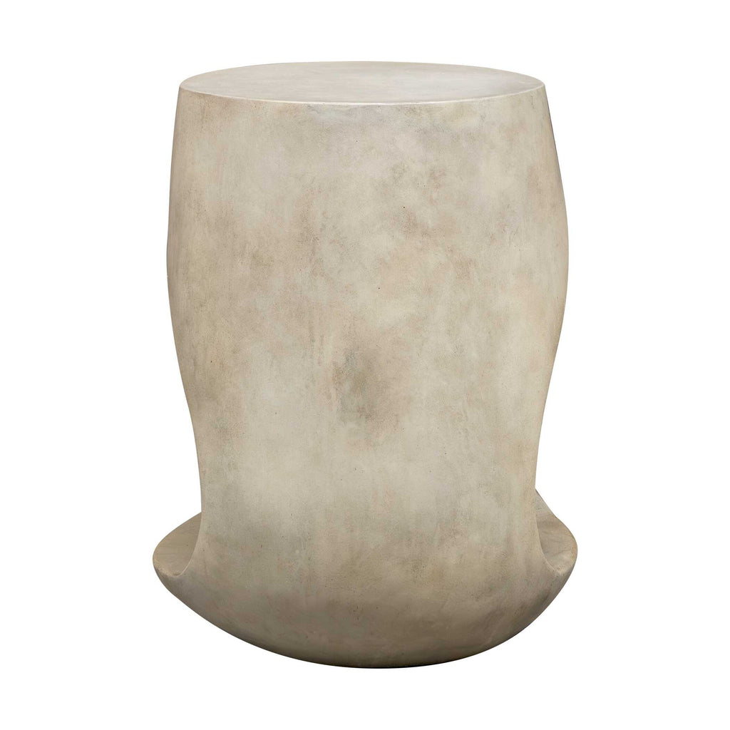 Lithos Gray Outdoor Accent Table