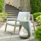 Lithos Gray Outdoor Accent Table