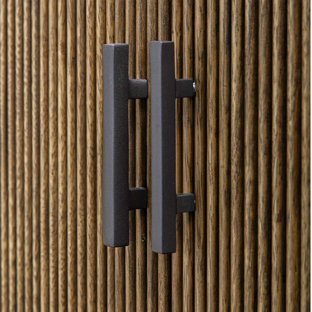 Pinstripe Tambour 2 Door Cabinet