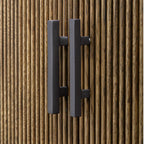 Pinstripe Tambour 2 Door Cabinet