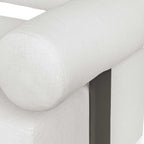 Bolster Back White Outdoor Corner Sofa