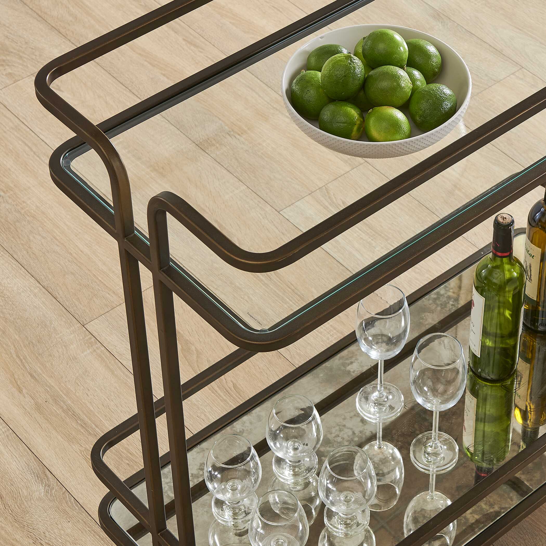 Erivo Bronze Bar Cart