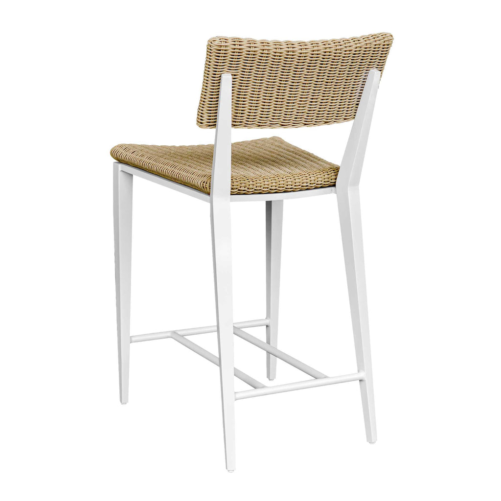 Calbas White Outdoor Counter Stool