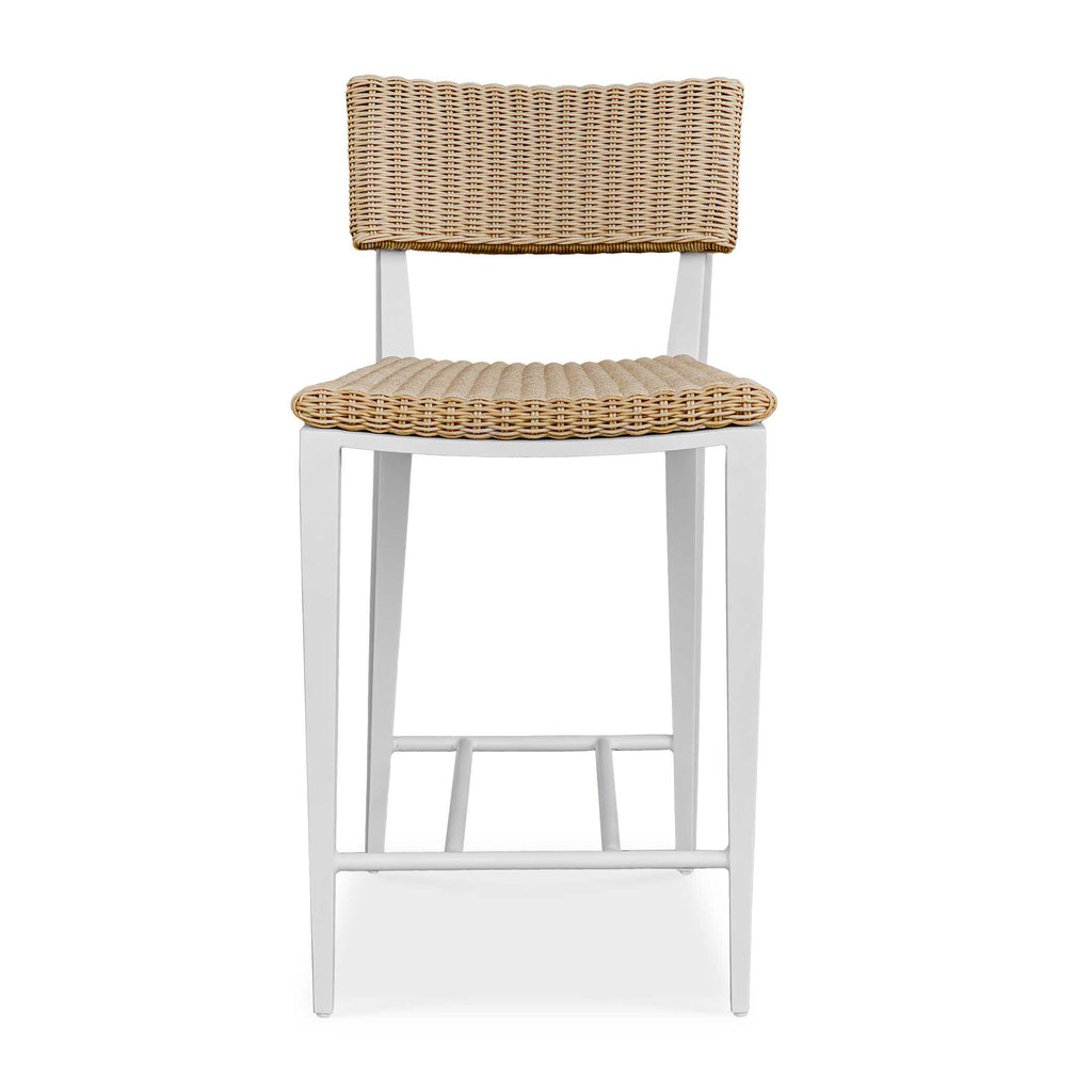 Calbas White Outdoor Counter Stool