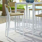 Calbas White Outdoor Bar Stool