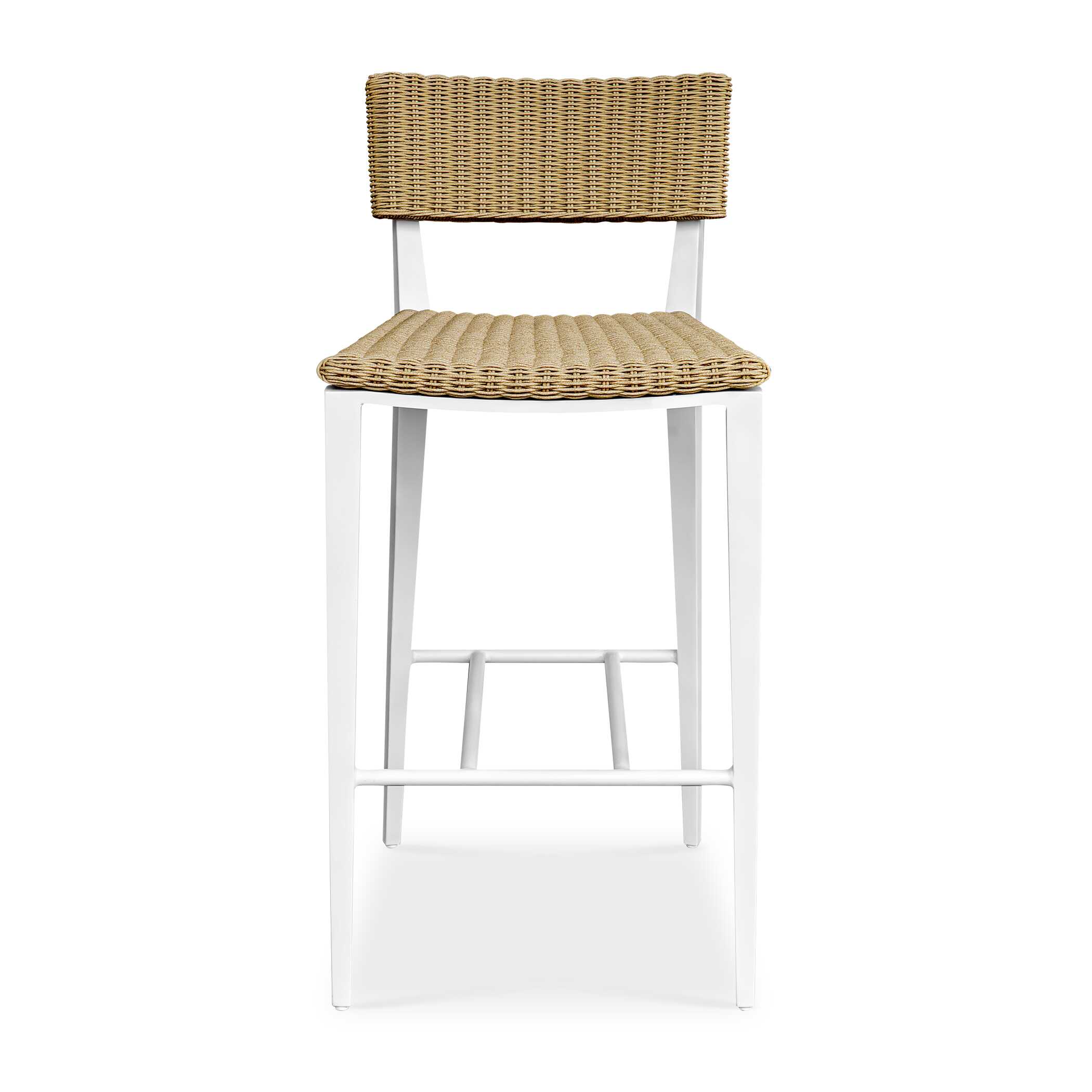 Calbas White Outdoor Bar Stool