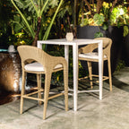 Montellano White Outdoor Bar Table