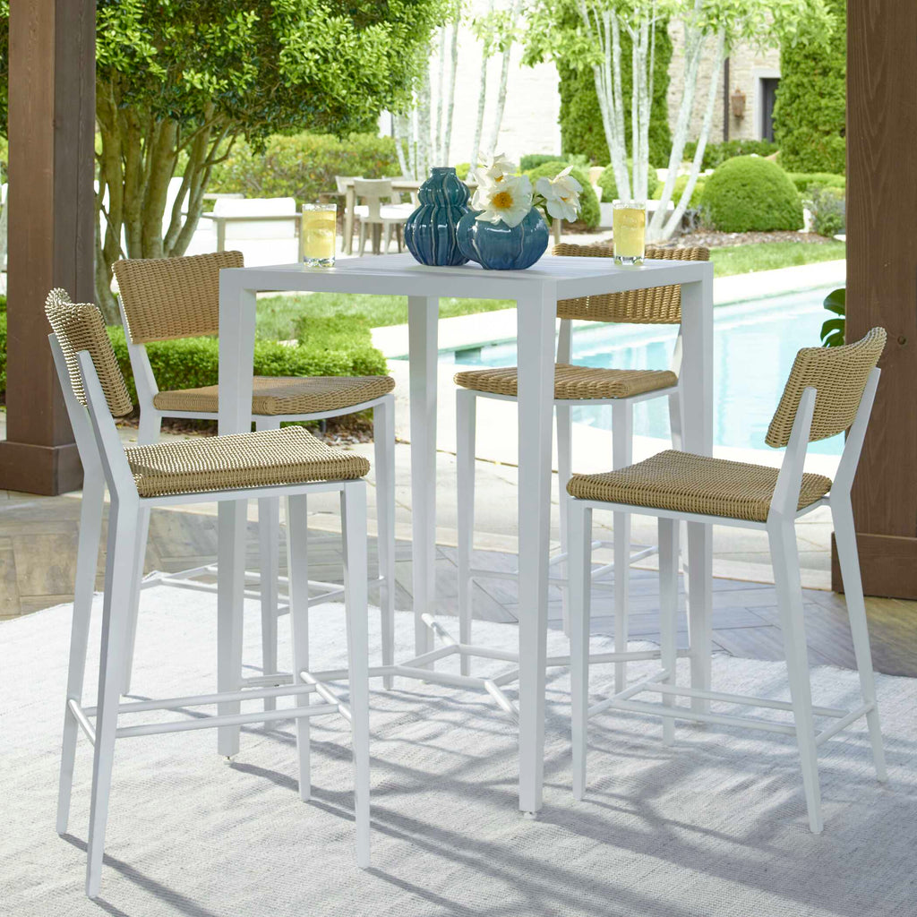 Montellano White Outdoor Bar Table