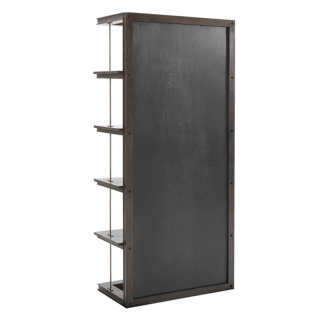 Kai Dark Walnut Etagere