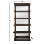 Kai Dark Walnut Etagere