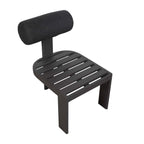 Bolster Back Charcoal Outdoor Dining Chair