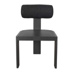 Bolster Back Charcoal Outdoor Dining Chair