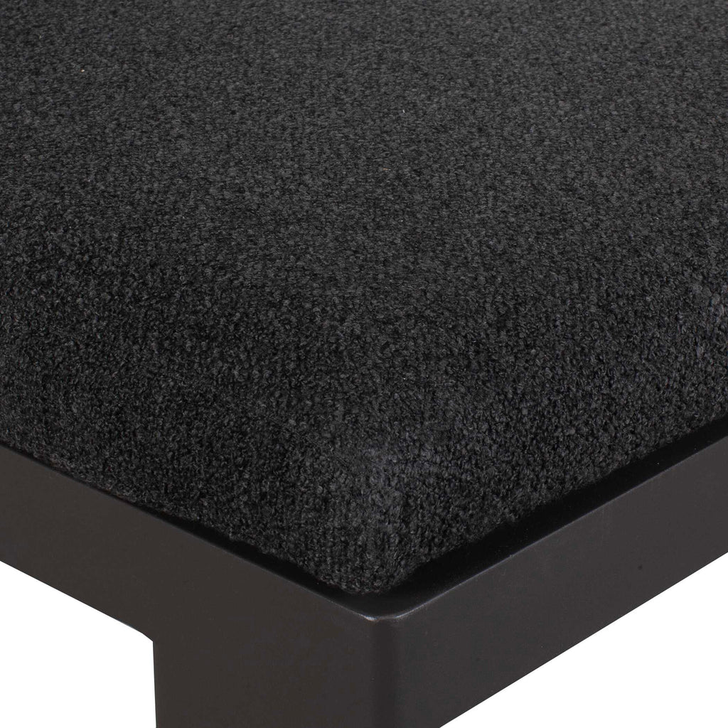 Bolster Back Charcoal Outdoor Dining Chair