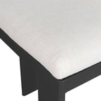 Bolster Back White Outdoor Counter Stool