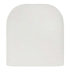 Bolster Back White Outdoor Counter Stool