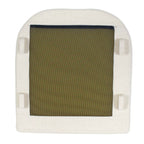 Bolster Back White Outdoor Counter Stool