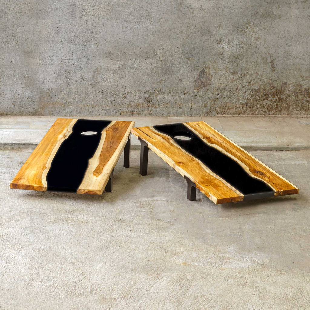 Clearwood Black Cornhole Game Set/2