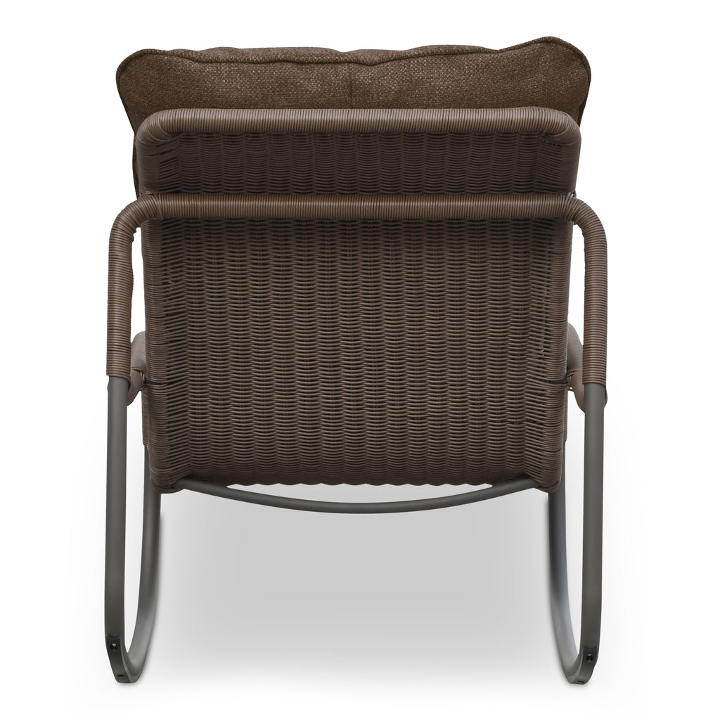 Lyra Outdoor Rocking Chair Brown