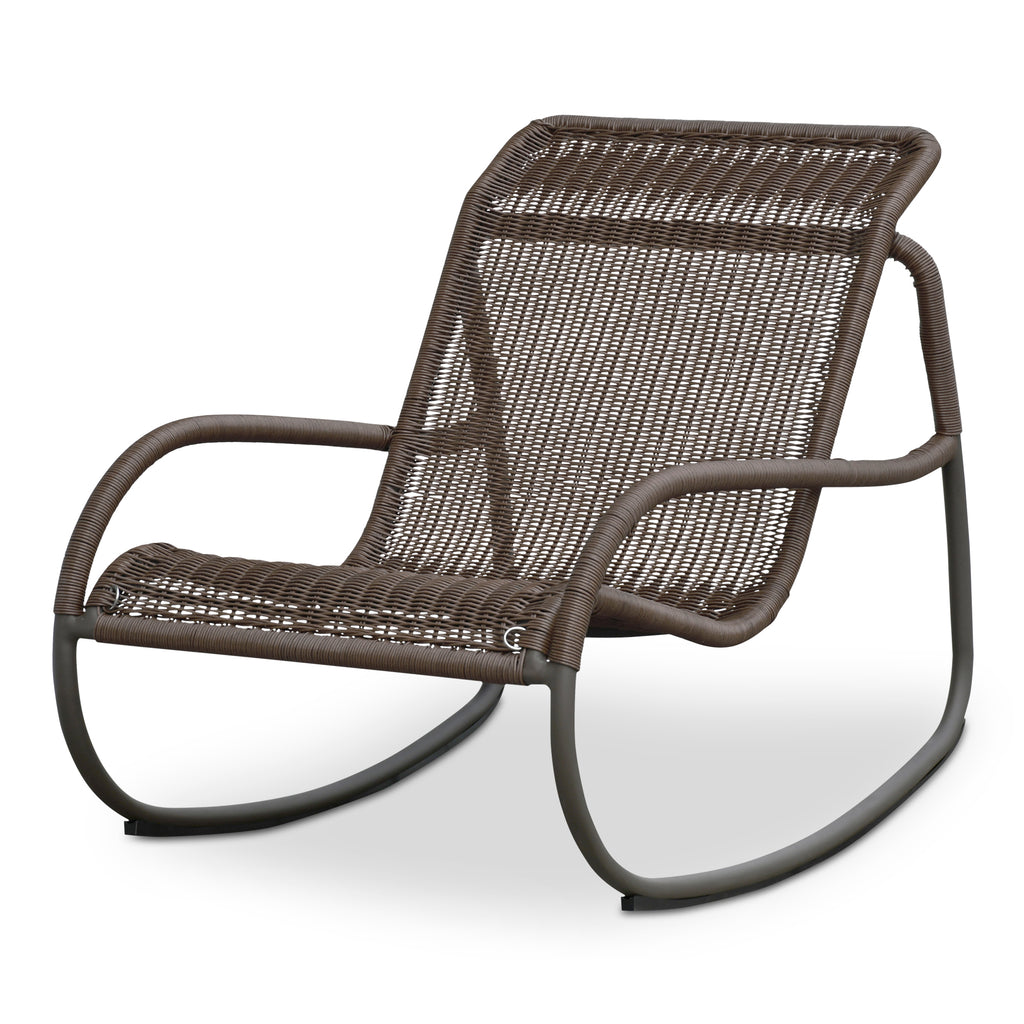 Lyra Outdoor Rocking Chair Brown