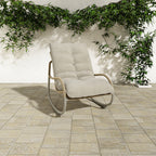 Lyra Outdoor Rocking Chair Beige