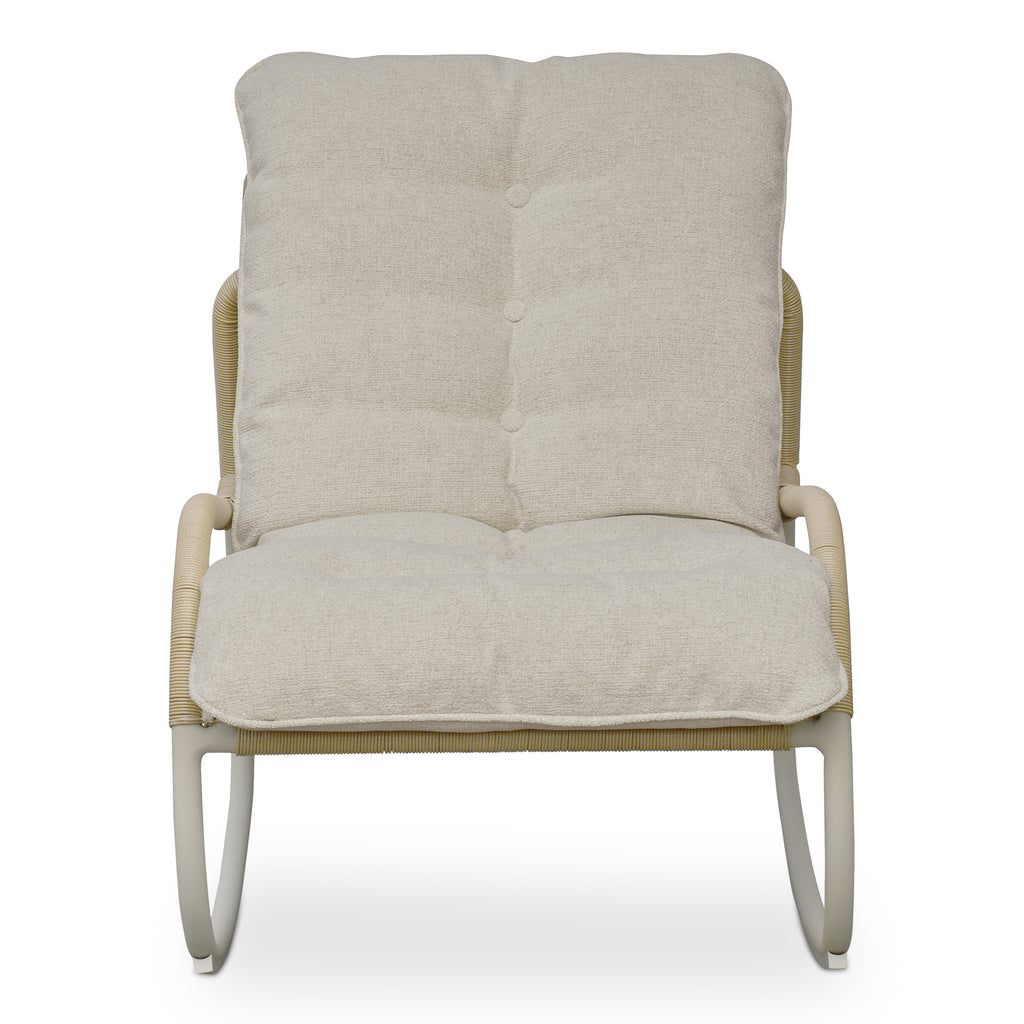 Lyra Outdoor Rocking Chair Beige