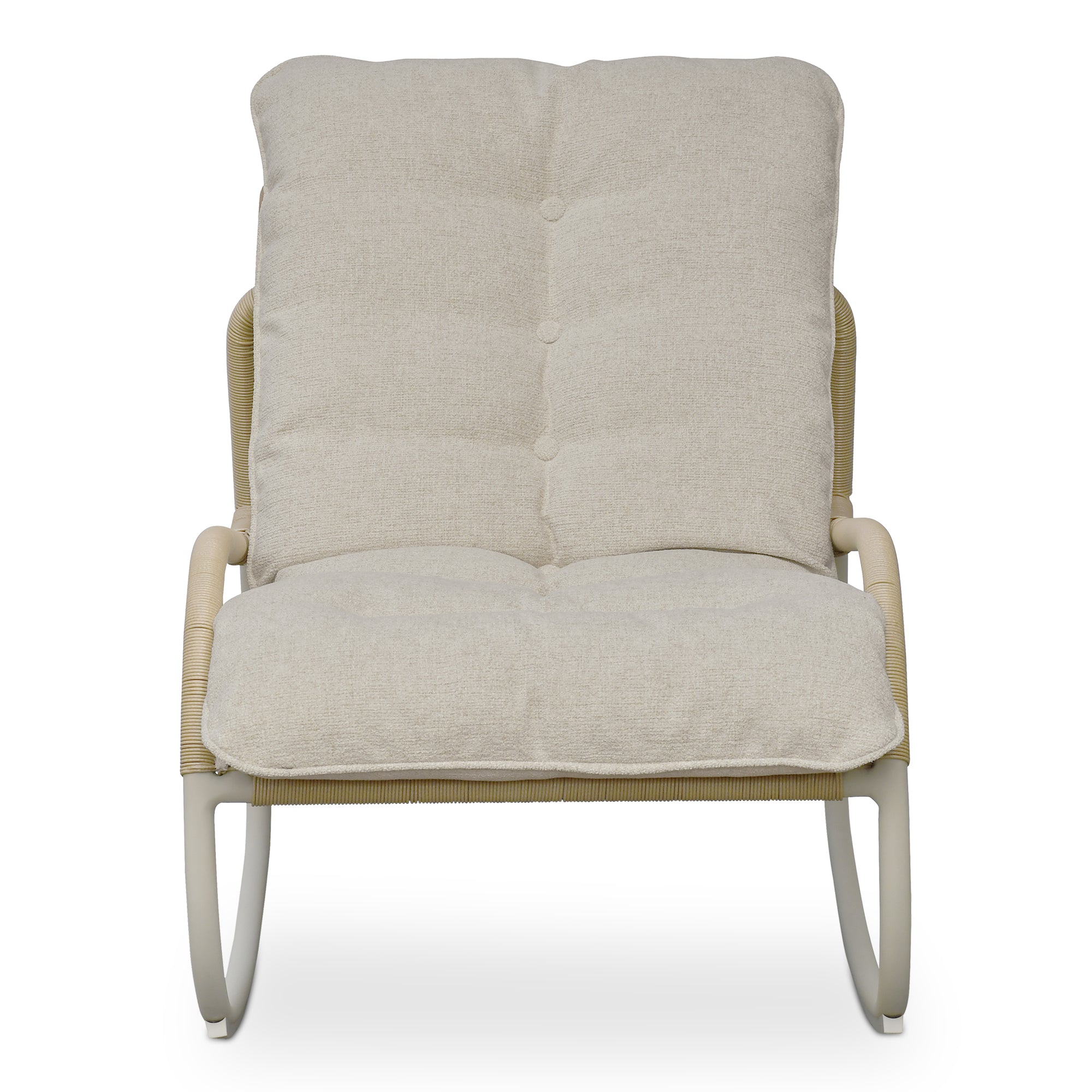 Lyra Outdoor Rocking Chair Beige