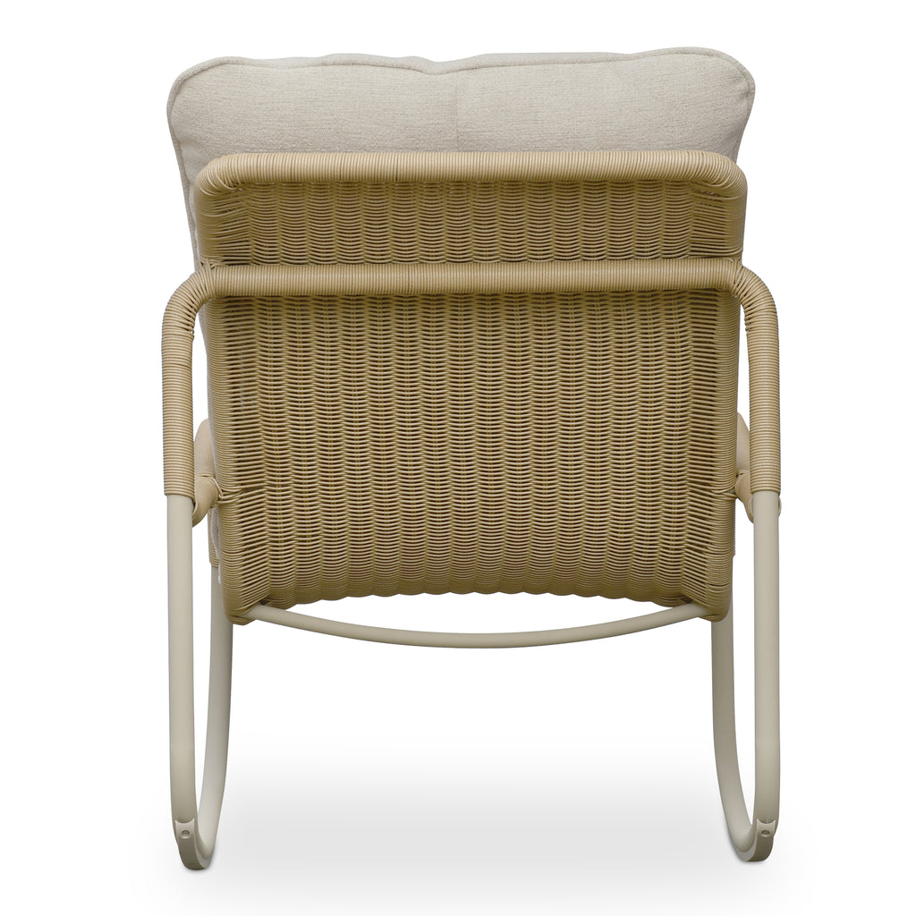 Lyra Outdoor Rocking Chair Beige