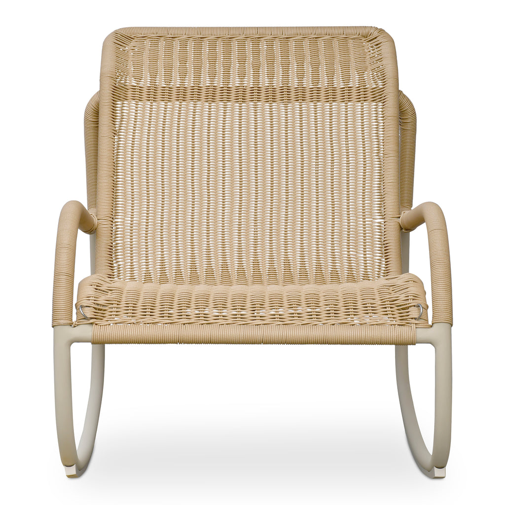 Lyra Outdoor Rocking Chair Beige
