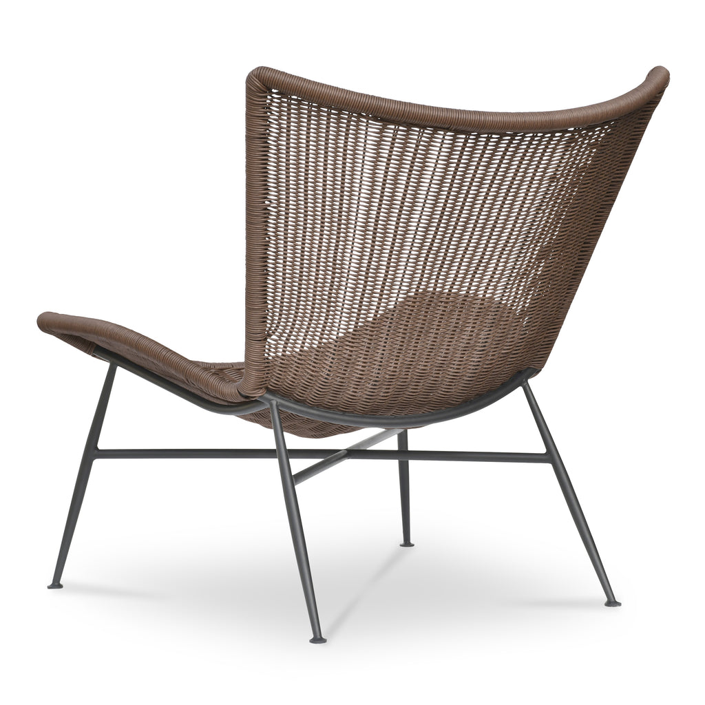 Paige Outdoor Accent Chair Brown