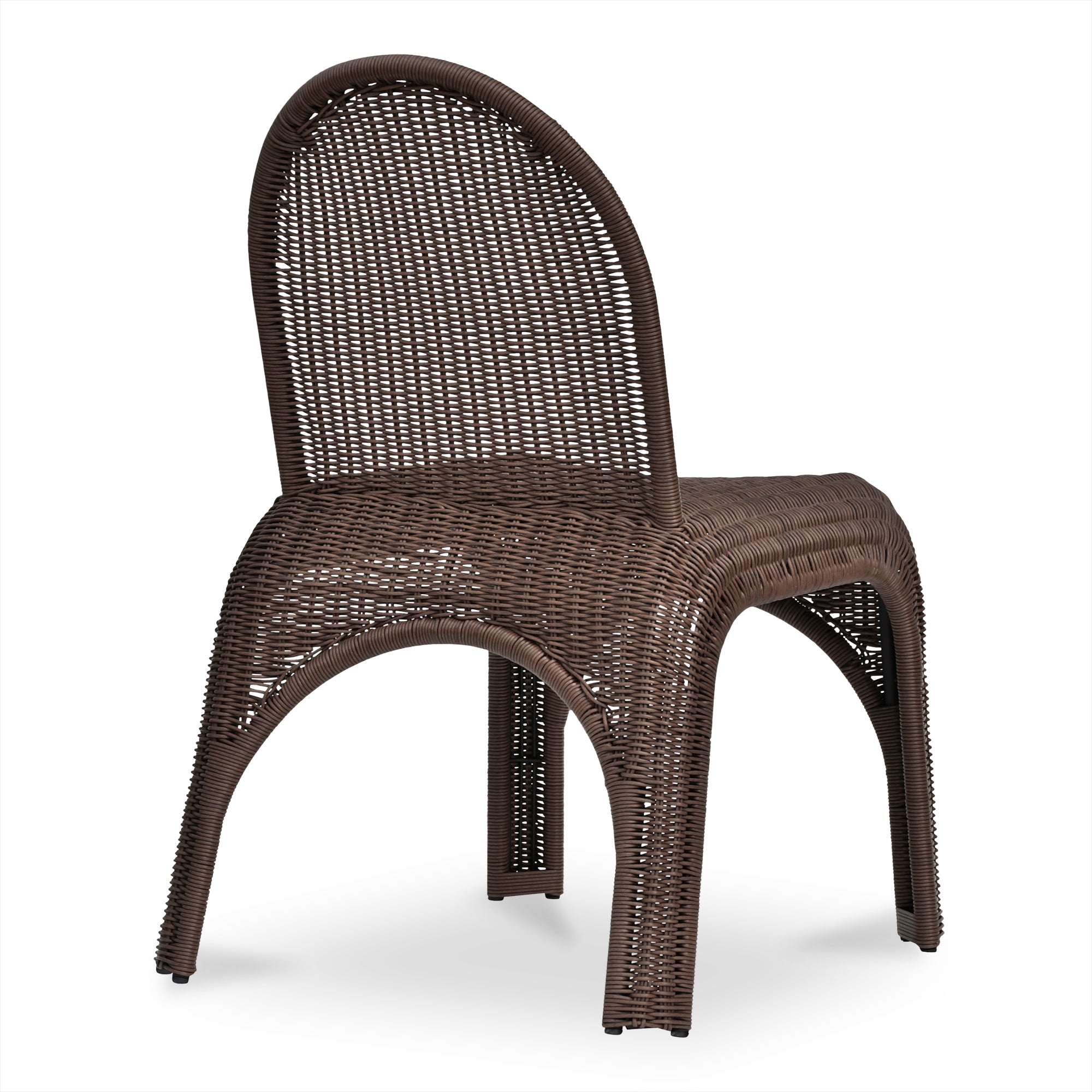 Kendall Outdoor Dining Chair Brown-Set of Two