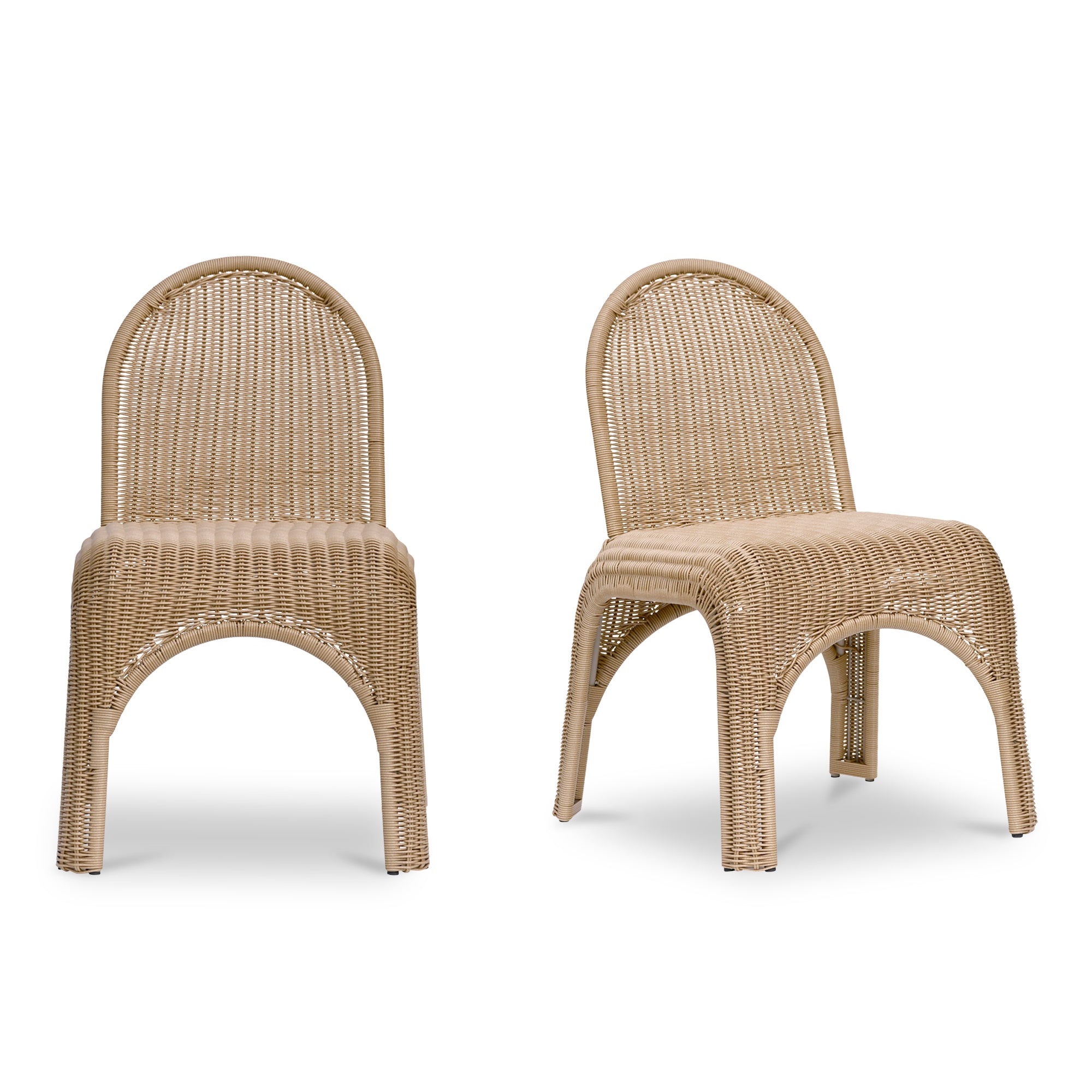 Kendall Outdoor Dining Chair Natural-Set of Two