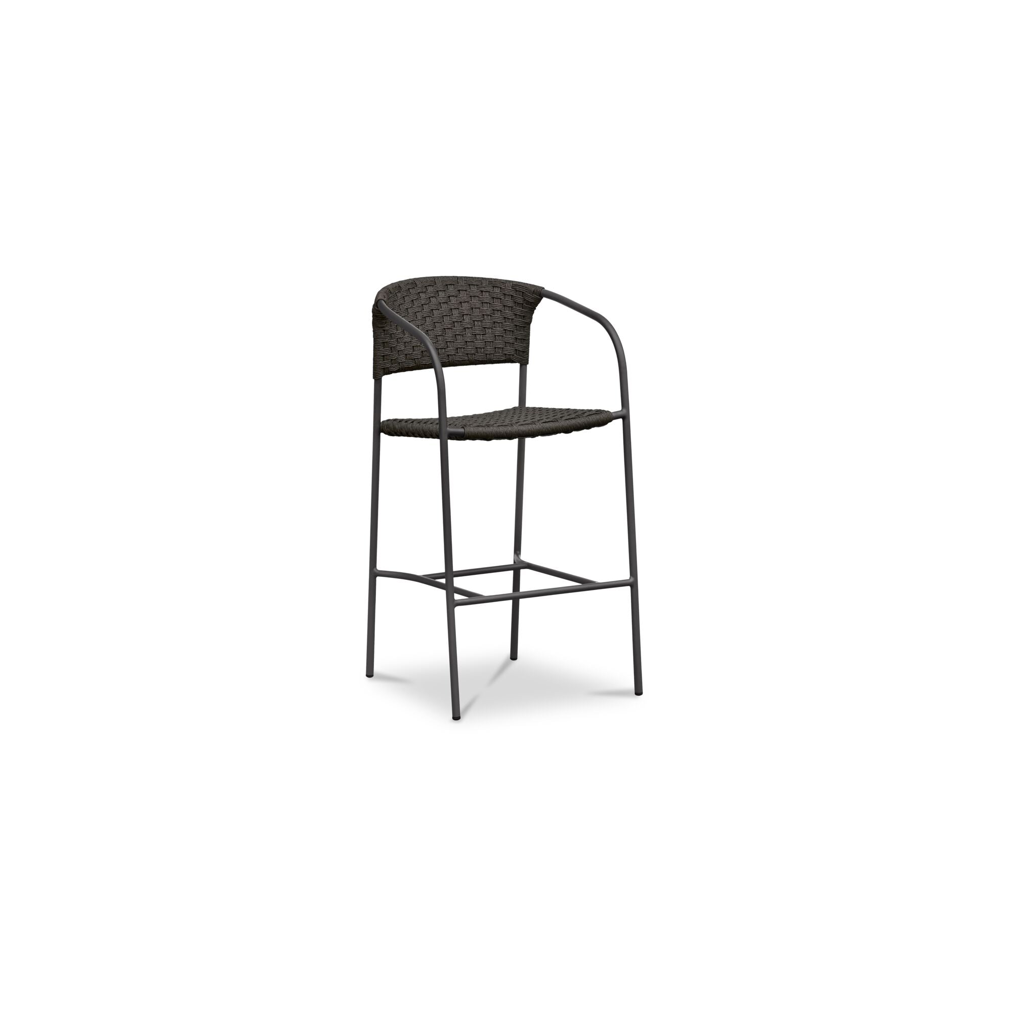 Zola Outdoor Bar Stool Dark Brown