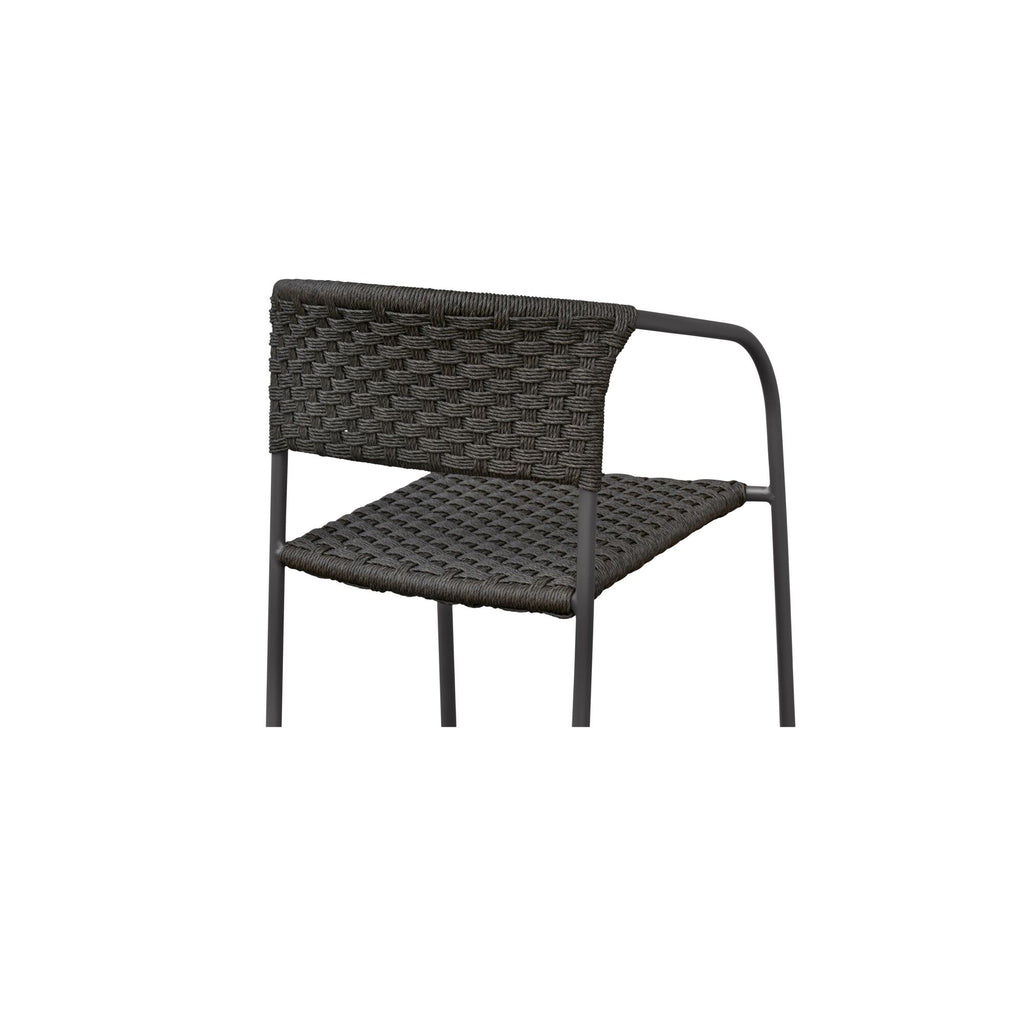 Zola Outdoor Dining Chair Dark Brown-Set Of Two