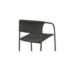 Zola Outdoor Dining Chair Dark Brown-Set Of Two