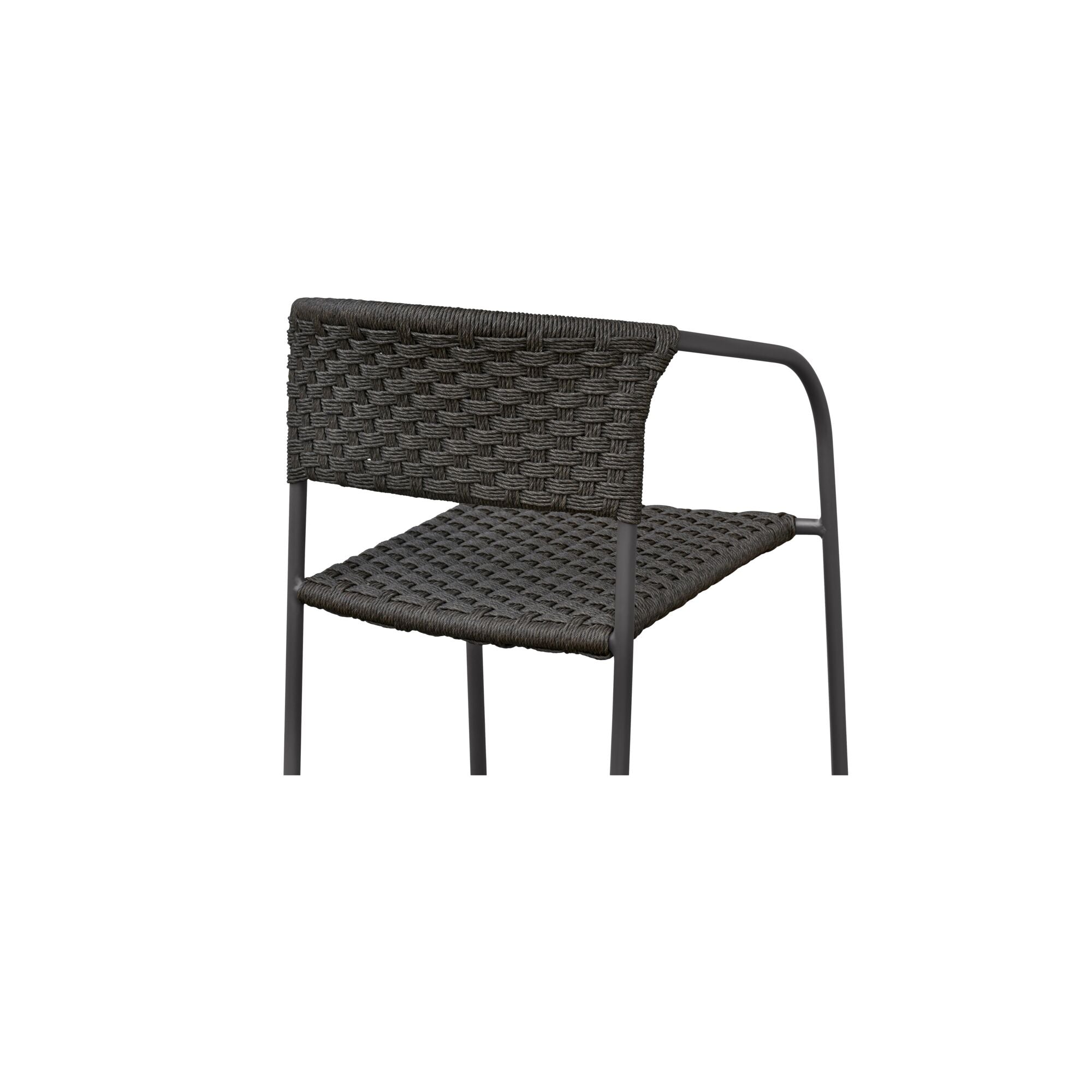Zola Outdoor Dining Chair Dark Brown-Set Of Two
