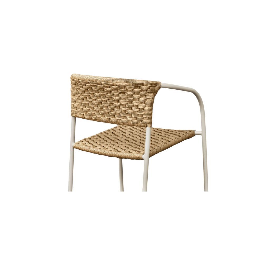 Zola Outdoor Dining Chair Natural-Set Of Two