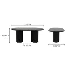 Sartoria Dining Table Black Granite