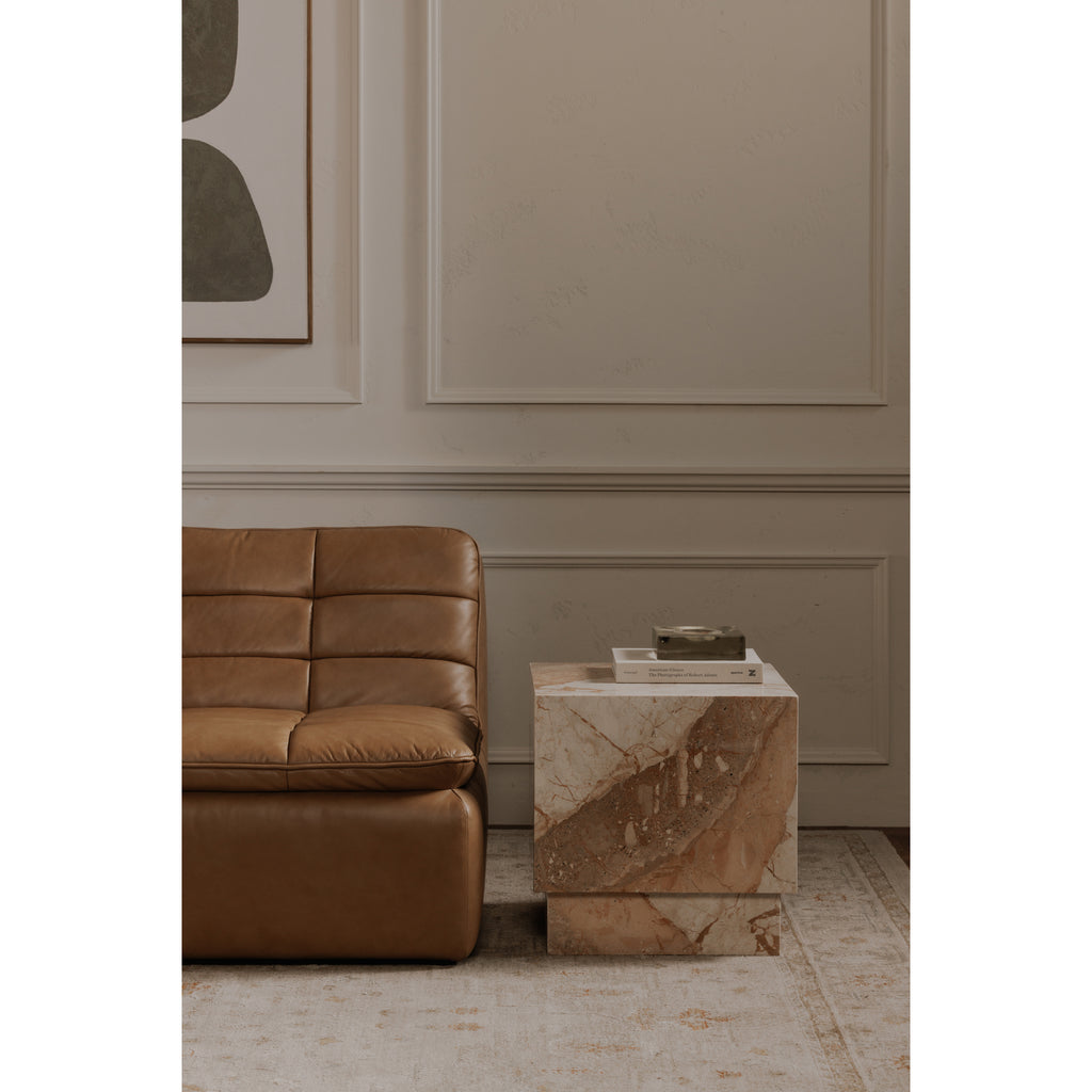 Layla Side Table Breccia Marble