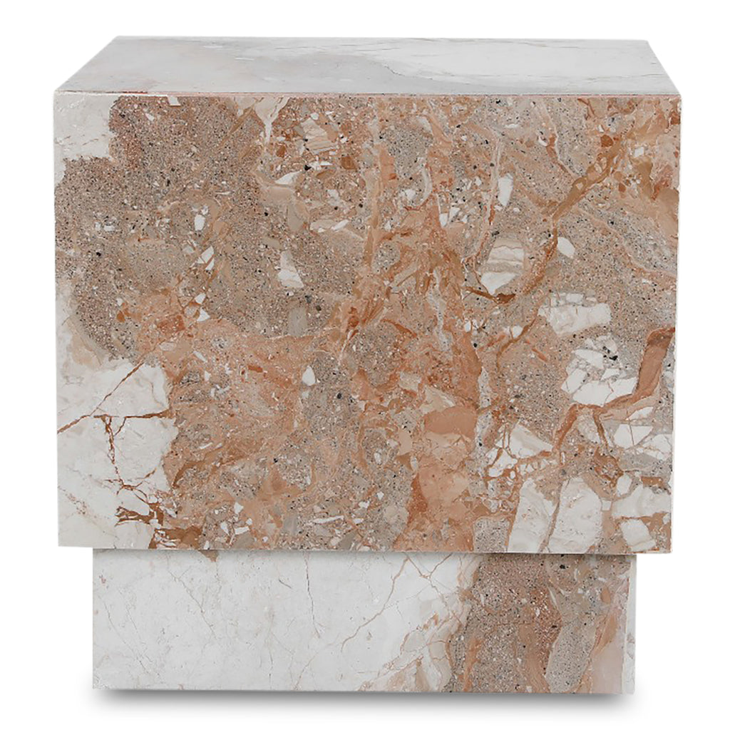 Layla Side Table Breccia Marble
