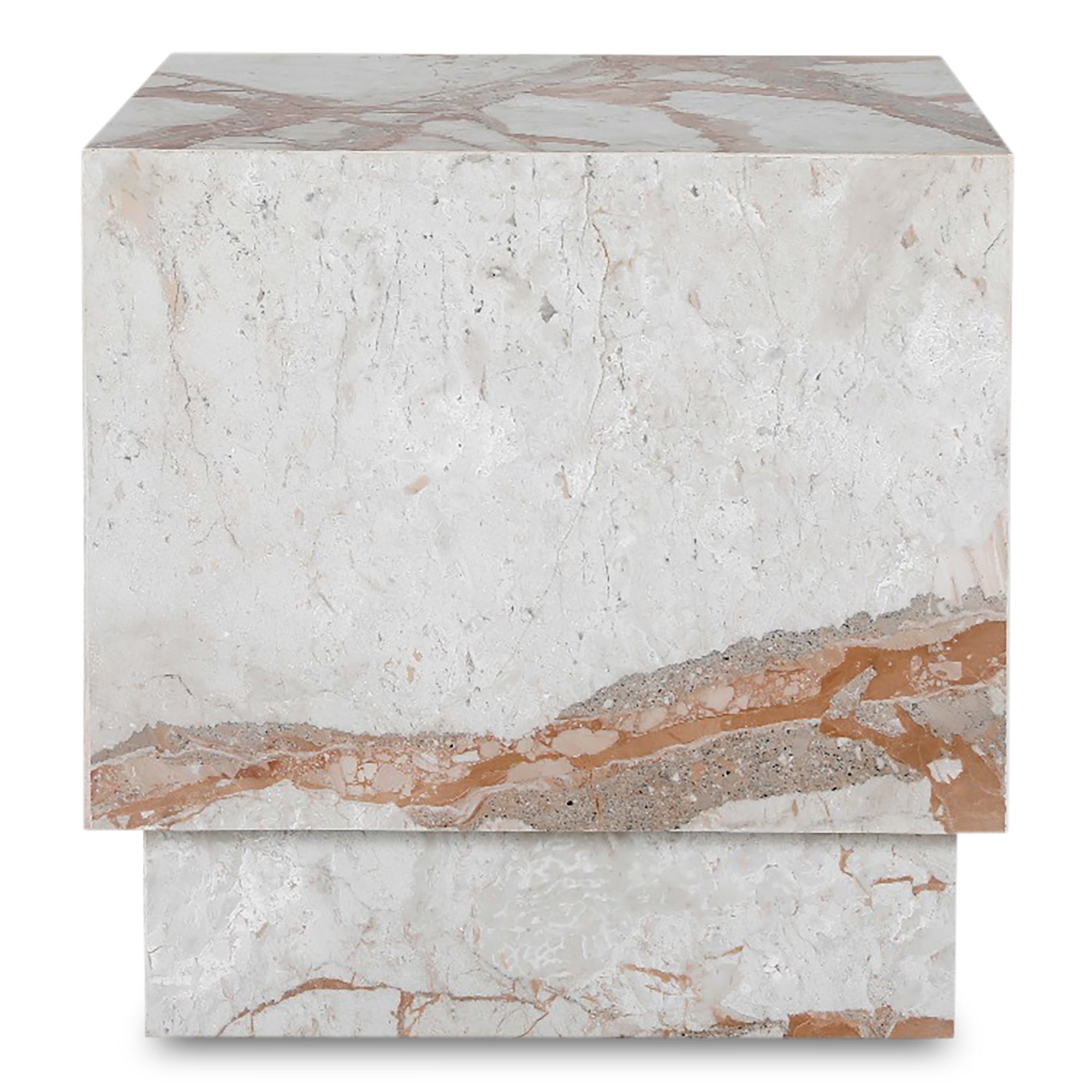 Layla Side Table Breccia Marble