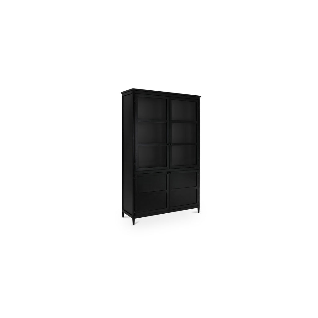 Henry Metal Tall Cabinet Black