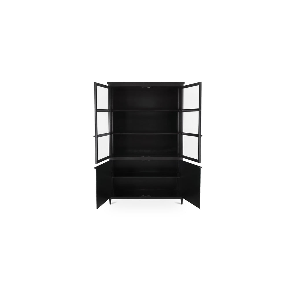 Henry Metal Tall Cabinet Black