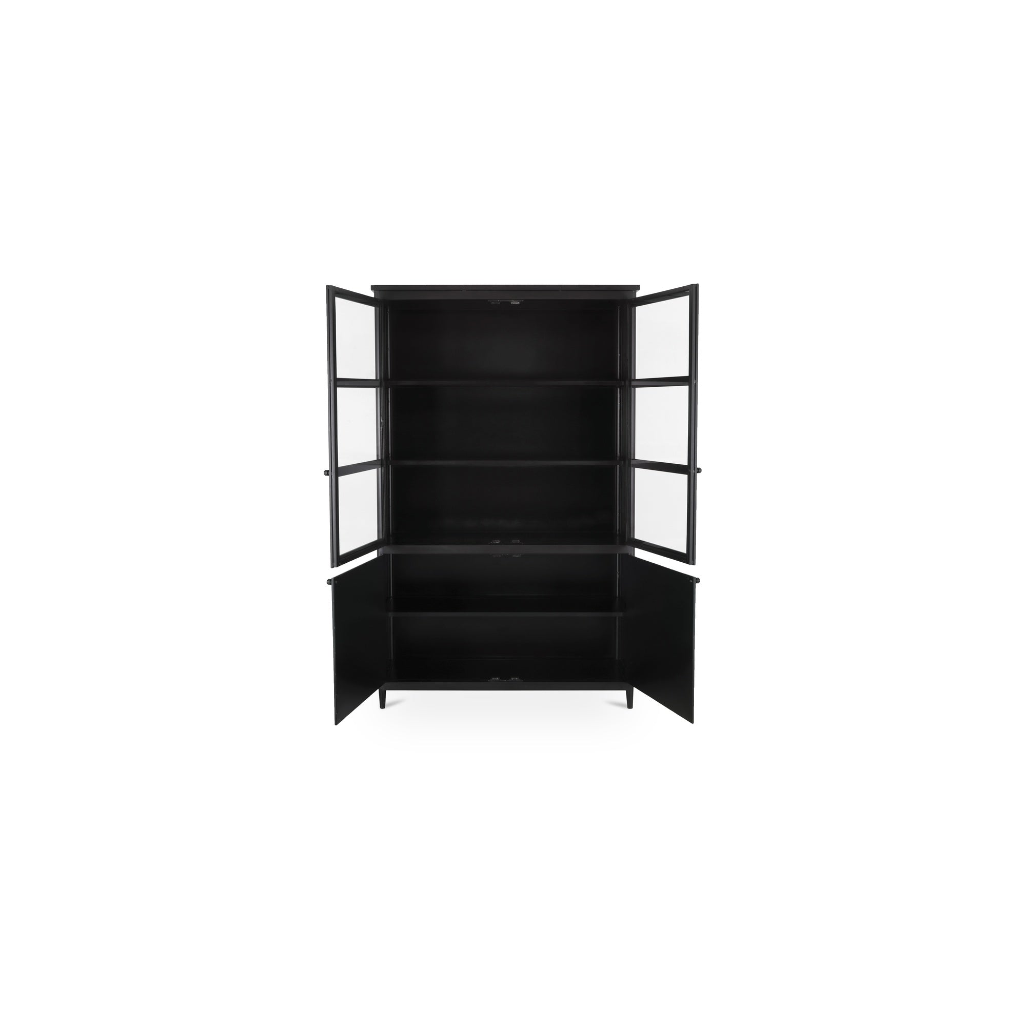 Henry Metal Tall Cabinet Black